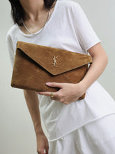 Load image into Gallery viewer, YSK432 CASSANDRE Large Envelope Pouch in Suede / 11.6&quot; x 7.1&quot; x 1.8&quot; / HIGHEST QUALITY VERSION
