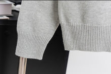 Load image into Gallery viewer, CLTH507 LV Fox Intarsia Crewneck Knit Sweater
