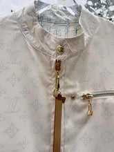 Load image into Gallery viewer, CLTH454 LV Monogram Zip-Up Reversible Jacket / SizeS/M/L
