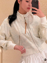 Load image into Gallery viewer, CLTH454 LV Monogram Zip-Up Reversible Jacket / SizeS/M/L
