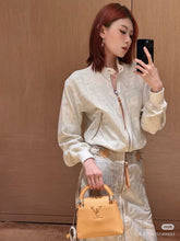 Load image into Gallery viewer, CLTH454 LV Monogram Zip-Up Reversible Jacket / SizeS/M/L
