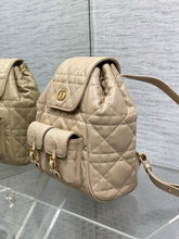 Load image into Gallery viewer, DR476 Small/Medium Dior Caro Backpack / HIGHEST QUALITY VERSION
