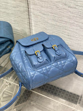 Load image into Gallery viewer, DR478 Small/Medium Dior Caro Backpack / HIGHEST QUALITY VERSION
