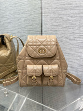 Load image into Gallery viewer, DR476 Small/Medium Dior Caro Backpack / HIGHEST QUALITY VERSION
