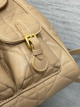 Load image into Gallery viewer, DR477 Small/Medium Dior Caro Backpack / HIGHEST QUALITY VERSION
