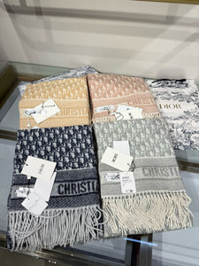 CLTH473 Dior Oblique Scarf / 71 x 17.5 inches