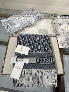 CLTH473 Dior Oblique Scarf / 71 x 17.5 inches