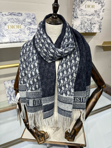 CLTH473 Dior Oblique Scarf / 71 x 17.5 inches