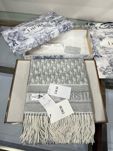 CLTH474 Dior Oblique Scarf / 71 x 17.5 inches