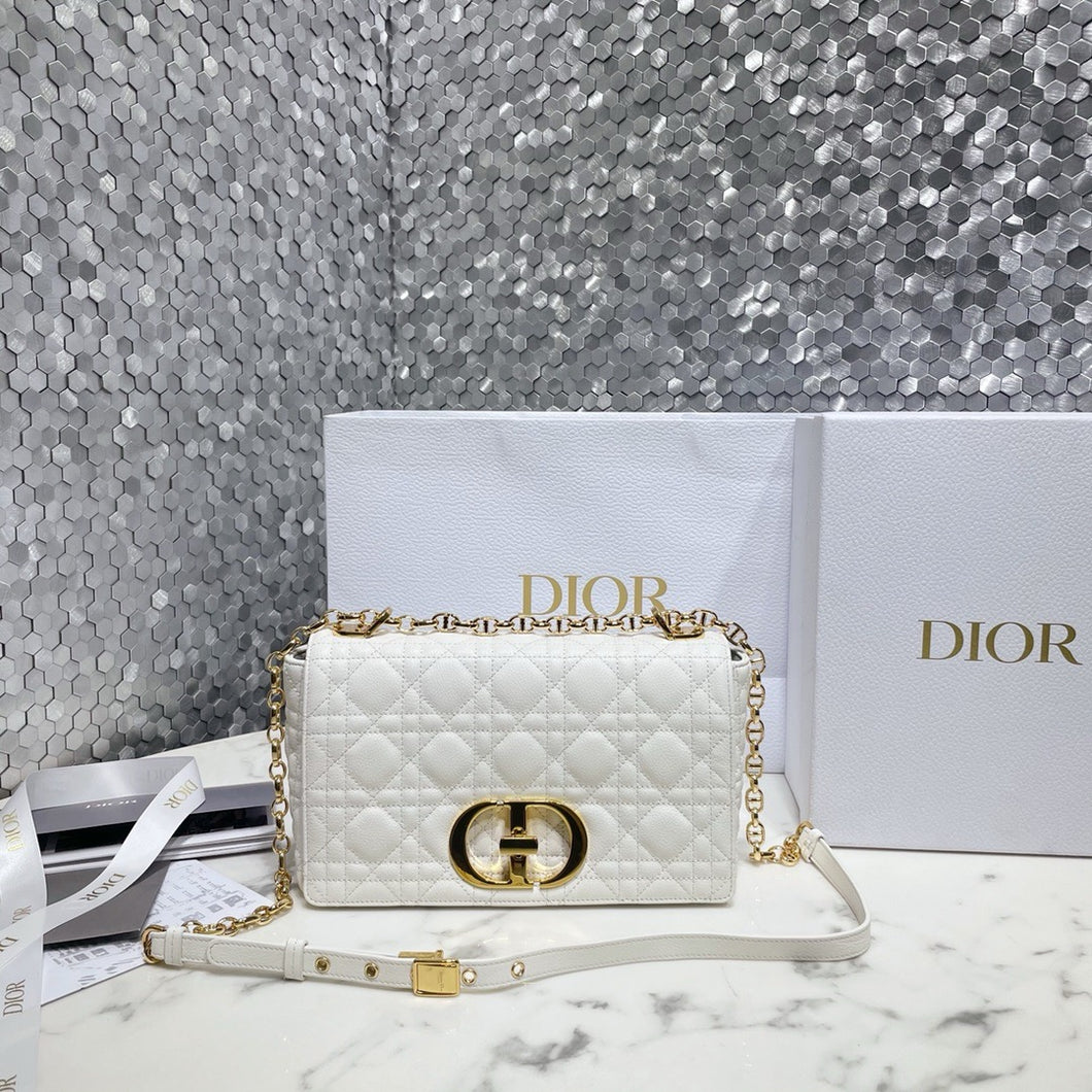 DR346 Medium Dior Caro Bag  / HIGHEST QUALITY VERSION / 10 x 6 x 3 inches