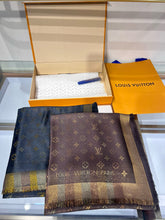 Load image into Gallery viewer, CLTH415 LB Monogram Shine Shawl / 56.1 x 56.1 inches
