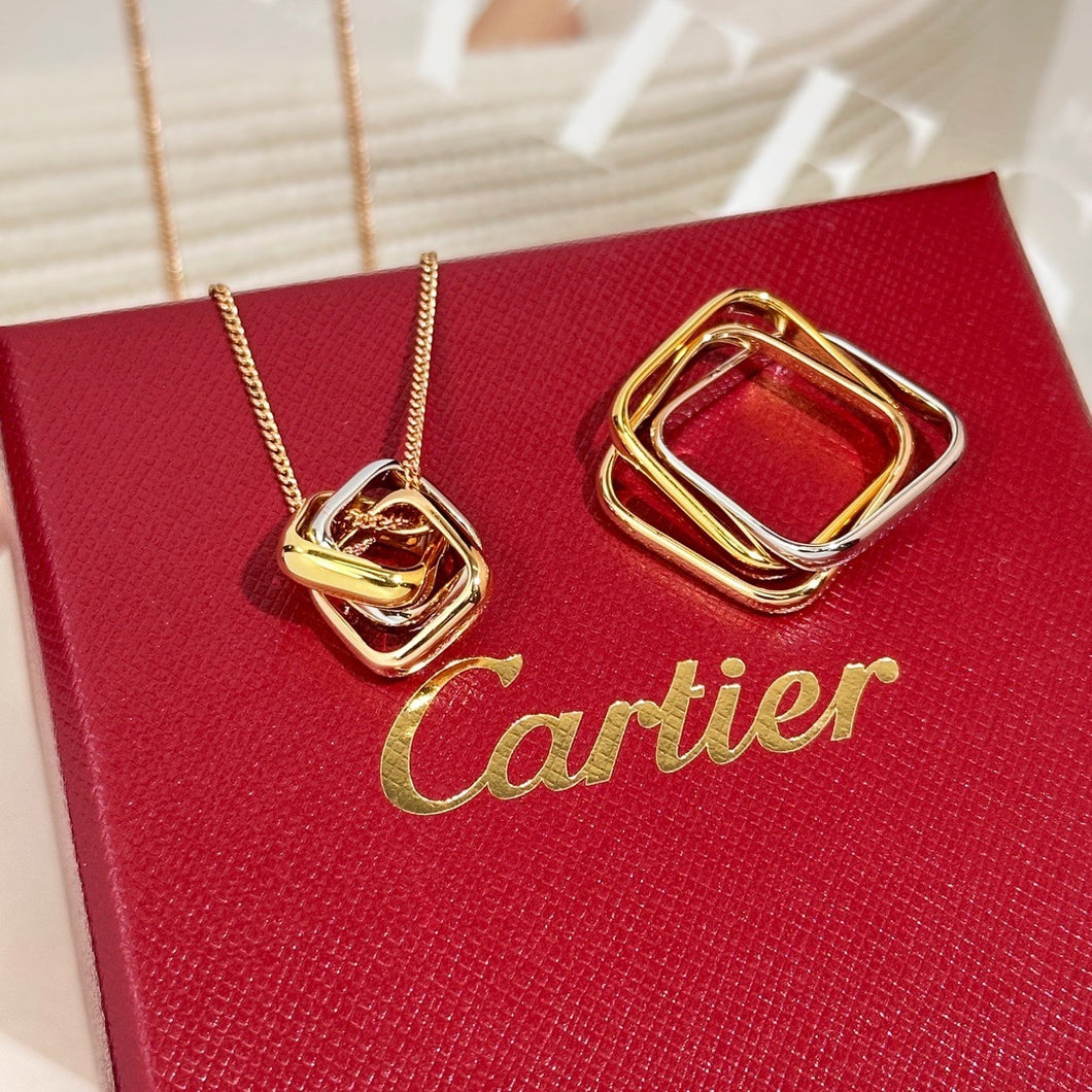 JW896 Cartier Trinity Rings/Necklace