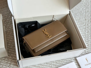 YSK412 Sunset Clutch in Box Saint Laurent / 4.7" x 8.6" x 0.8"