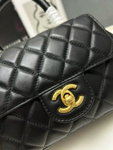 Load image into Gallery viewer, CC1053 Small Flap Bag with Top Handle / 4.3x8x2.1inch
