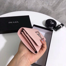 Load image into Gallery viewer, PD307 Large Saffiano and Smooth Leather Wallet / 7.5x3.9inch
