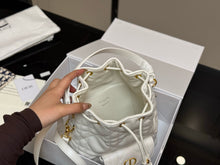 Load image into Gallery viewer, DR565 Small Dior Caro Bucket Bag /8x9.5x3.5nches

