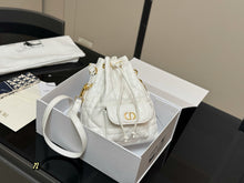 Load image into Gallery viewer, DR565 Small Dior Caro Bucket Bag /8x9.5x3.5nches
