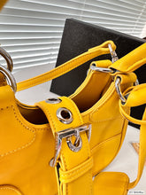 Load image into Gallery viewer, PD259 Moon Re-Nylon and Leather Bag / 8.6x6.3x2.7inch
