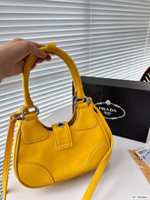 Load image into Gallery viewer, PD259 Moon Re-Nylon and Leather Bag / 8.6x6.3x2.7inch
