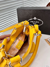 Load image into Gallery viewer, PD259 Moon Re-Nylon and Leather Bag / 8.6x6.3x2.7inch
