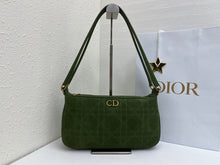 Load image into Gallery viewer, DR687 Dior CD Quilted Suede Underarm Bag Large / 30.5 × 16.5 × 8 cm
