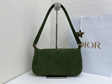 Load image into Gallery viewer, DR687 Dior CD Quilted Suede Underarm Bag Large / 30.5 × 16.5 × 8 cm

