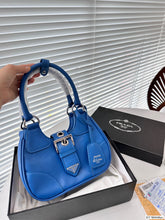 Load image into Gallery viewer, PD259 Moon Re-Nylon and Leather Bag / 8.6x6.3x2.7inch
