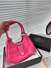 Load image into Gallery viewer, PD259 Moon Re-Nylon and Leather Bag / 8.6x6.3x2.7inch
