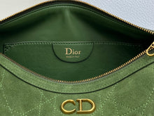 Load image into Gallery viewer, DR687 Dior CD Quilted Suede Underarm Bag Large / 30.5 × 16.5 × 8 cm
