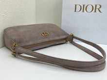 Load image into Gallery viewer, DR688 Dior CD Quilted Suede Underarm Bag Large / 30.5 × 16.5 × 8 cm
