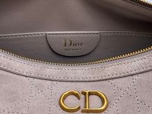 Load image into Gallery viewer, DR688 Dior CD Quilted Suede Underarm Bag Large / 30.5 × 16.5 × 8 cm

