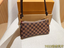 Load image into Gallery viewer, LB1446 Louis Vuitton Liv Pochette / Damier Ebène Canvas / 24 x 13 x 3 cm
