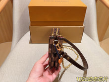 Load image into Gallery viewer, LB1446 Louis Vuitton Liv Pochette / Damier Ebène Canvas / 24 x 13 x 3 cm
