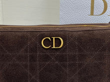Load image into Gallery viewer, DR689 Dior CD Quilted Suede Underarm Bag Large / 30.5 × 16.5 × 8 cm
