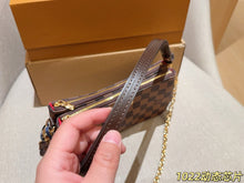 Load image into Gallery viewer, LB1446 Louis Vuitton Liv Pochette / Damier Ebène Canvas / 24 x 13 x 3 cm

