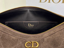 Load image into Gallery viewer, DR689 Dior CD Quilted Suede Underarm Bag Large / 30.5 × 16.5 × 8 cm
