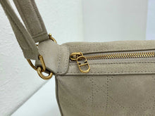 Load image into Gallery viewer, DR690 Dior CD Quilted Suede Underarm Bag Large / 30.5 × 16.5 × 8 cm
