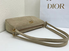 Load image into Gallery viewer, DR690 Dior CD Quilted Suede Underarm Bag Large / 30.5 × 16.5 × 8 cm
