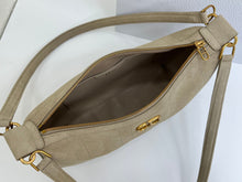 Load image into Gallery viewer, DR690 Dior CD Quilted Suede Underarm Bag Large / 30.5 × 16.5 × 8 cm
