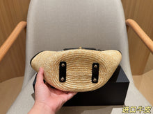Load image into Gallery viewer, CC1391 Chanel Raffia Tote Bag / 18 x 19 x 12 cm
