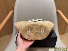 Load image into Gallery viewer, CC1392 Chanel Raffia Tote Bag / 18 x 19 x 12 cm
