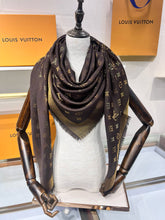 Load image into Gallery viewer, CLTH415 LB Monogram Shine Shawl / 56.1 x 56.1 inches
