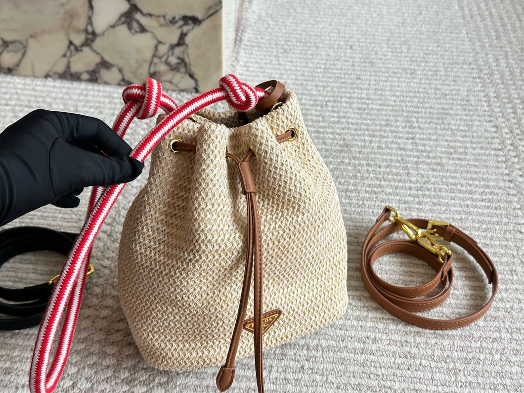 PD366 Crochet Mini  Bucket Bag / 7.5x5.9x3.9inch