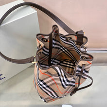 Load image into Gallery viewer, BUR131 Medium Check Bucket Bag / 10.8 x 6.3 x 22.4in / HIGHEST QUALITY VERSION
