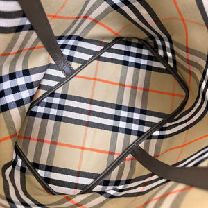 BUR131 Medium Check Bucket Bag / 10.8 x 6.3 x 22.4in / HIGHEST QUALITY VERSION
