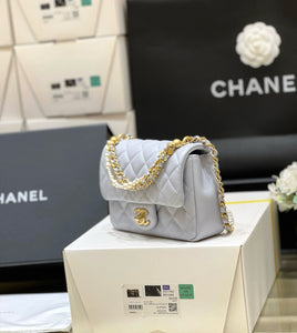 CC902 Mini Flap Bag / HIGHEST QUALITY VERSION / 4.9 × 6.6 × 2 in