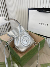 Load image into Gallery viewer, GC597 Gucci Blondie Mini Bucket Bag / 5.9&quot;W x 7.5&quot;H x 3.1&quot;D
