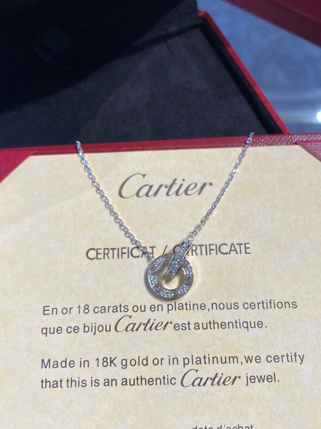 JW977 Cartier LOVE Pendant Necklace