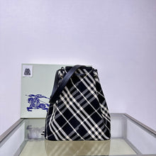 Load image into Gallery viewer, BUR132 Medium Check Bucket Bag / 10.8 x 6.3 x 22.4in / HIGHEST QUALITY VERSION
