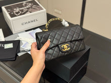 Load image into Gallery viewer, CC1192 Mini Flap Bag with Top Handle / 4.7 x 7.7 x 2.6in
